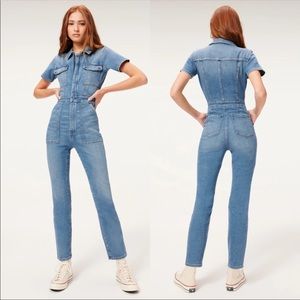 NWT Good American Denim Jumpsuit ‘Fit For Success’ size 0